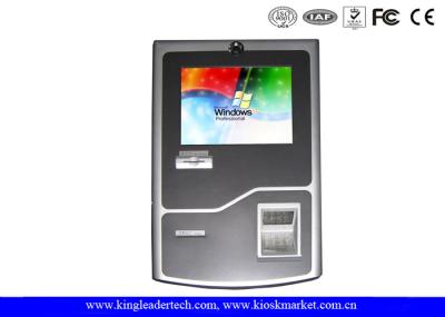 TFT LCD Display Stylish Wall Mount Kiosk With SAW Touch Screen For Convenience Store
