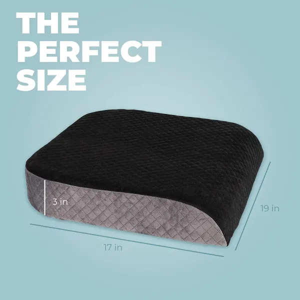 Adults Knitted Plush Velvet X-Large Memory Foam Seat Cushion for Office Chair and Car
