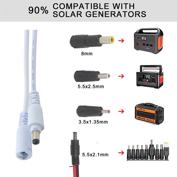 Кабель питания 12В 24В постоянного тока 5,5x2,1 мм 5,5x2,5 мм для камер видеонаблюдения