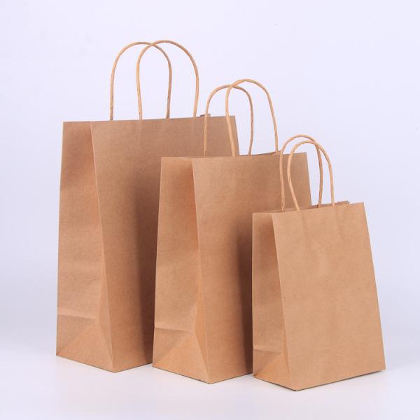 Cheap Paper Bags Custom Printed Luxury Kraft Paper Shopping Bags Cheap Retail Packaging For Clothing Gifts