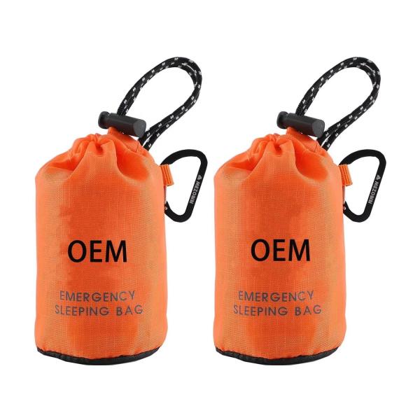 2024 Wholesale Compact Sack Waterproof Survival Bivy Thermal Emergency Sleeping Bags Emergency Rescue Equipment