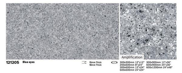 Blue Brown Outdoor Porcelain Paving Tile 300x300mm 600x1200mm