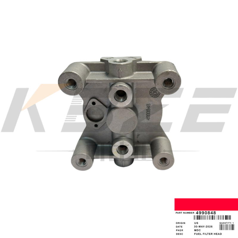 SANY SY215 HYUNDAI R215 4990848 EXCAVATOR FUEL FILTER BASE FOR CUMMIN S 6BT ENGINE