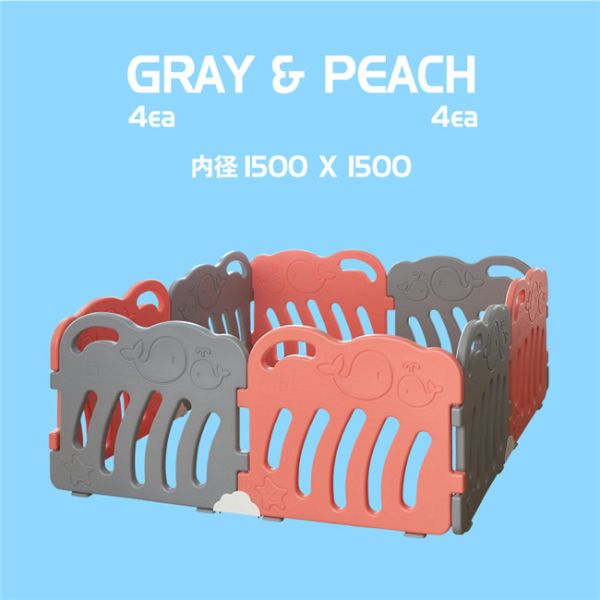 Plastic Baby Safety Playpen Indoor HDPE Material Prevent Injuries Function