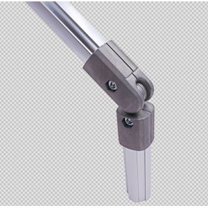 Die Casting AL-30 Aluminum Pipe Joint with Silver Anodized Aluminium Tube Connector for Lean Tube Systems