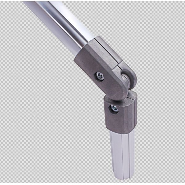 Die Casting AL-30 Aluminum Pipe Joint with Silver Anodized Aluminium Tube Connector for Lean Tube Systems