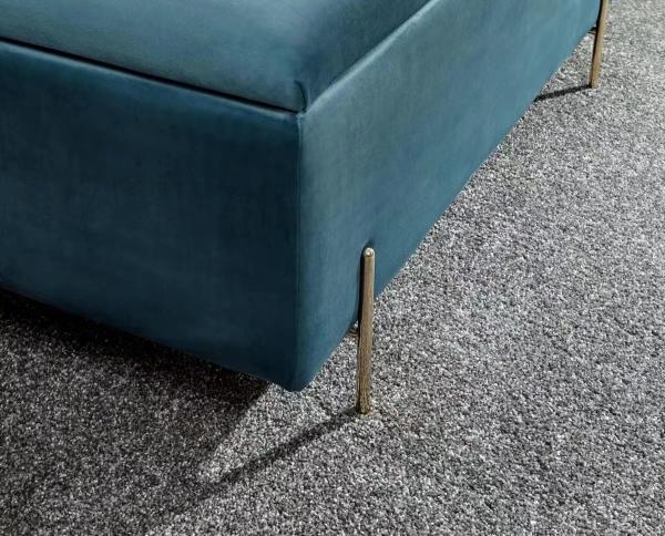 Upholstered Blue Living Room Storage Ottoman Practical For Home Office
