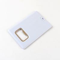 Movimentação instantânea plástica de USB do cartão de crédito com um abridor de garrafa USB do metal 2,0 128GB