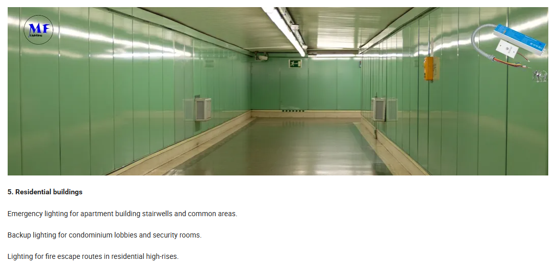 UL924/CSA Emergency Panic Light Ballast Powerpack LED Driver Certified Smart Indicator Li-ion 2500mAh 15W 1.5h 5-Year Warranty  For Indoor Luminaires