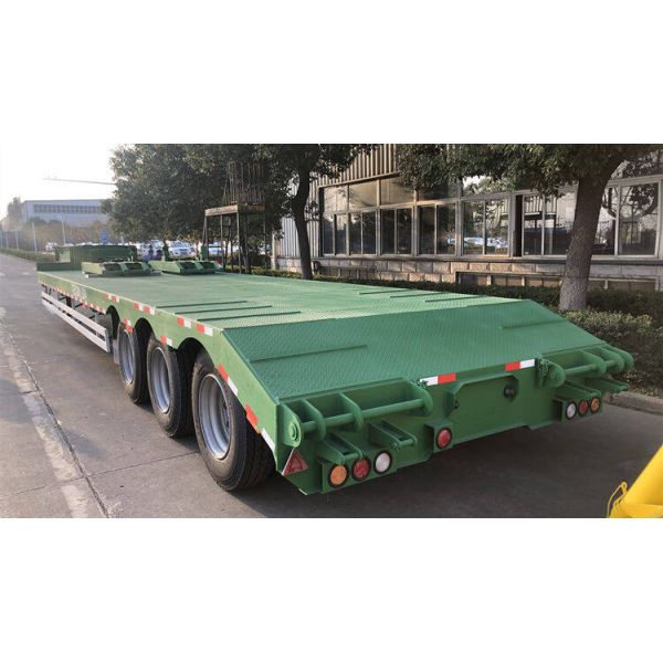 Air Suspension Excavato Loader 42 Feet 35T Low Bed Semi Trailer