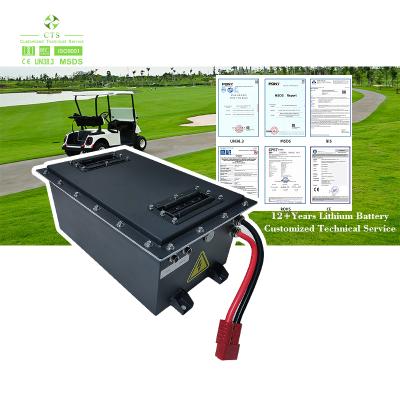 CTS Golf Cart Battery 72V 150Ah Deep Cycle Lifepo4 48V 105Ah Low Speed Car Lithium Ion Battery Pack with Smart BMS