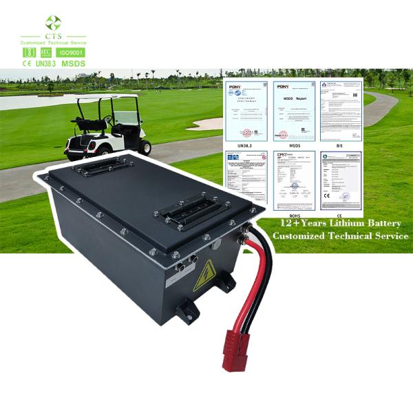 CTS Golf Cart Battery 72V 150Ah Deep Cycle Lifepo4 48V 105Ah Low Speed Car Lithium Ion Battery Pack with Smart BMS