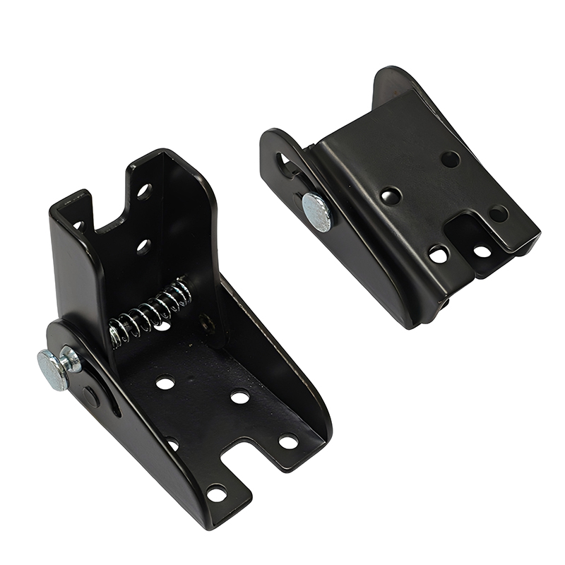 90° Fold in Hidden Self Locking Mute Folding Hinge with Push Button Lock Table Leg Connector Furniture Hardware Fitting