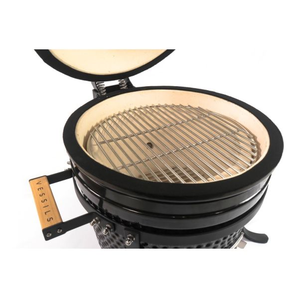 Middle Charclal BBQ Ceramic 38cm 15 Inch Kamado Grill Garden