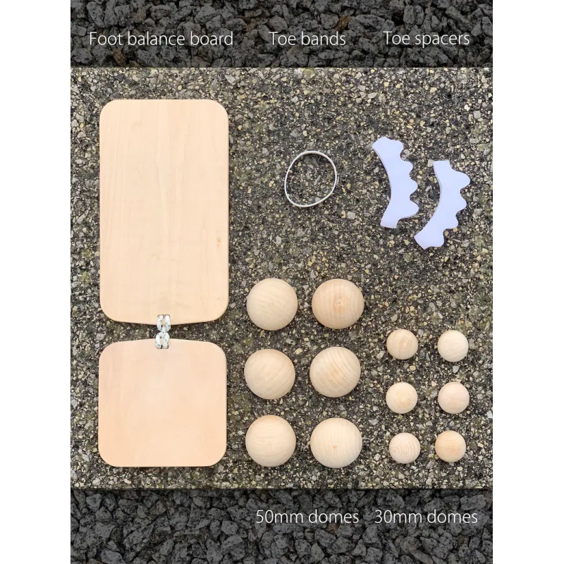 Wooden Foot Exerciser Balance Board for Preventing Fallen Arches Classic Design Style