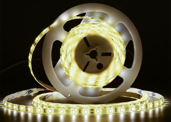5m Dimmable LED Strip Lights , Cuttable 2835 Outdoor Light Strips 4.8W