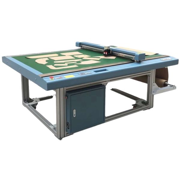Dual Head Flatbed Cutter Plotter with 1500x1000mm Cutting Scope and HP45 Universal Ink Box