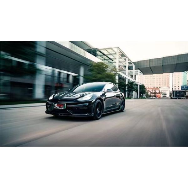 FPR 2019 Spoiler For Tesla Model 3 Body Kit 2022 ACP Style Front And Rear Bumper