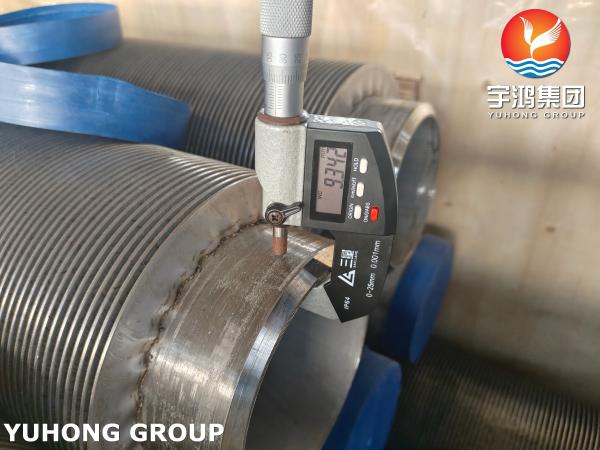 ASTM A213 TP347H HFW Solid Finned Tube With 11-13Cr Fins For Superheaters