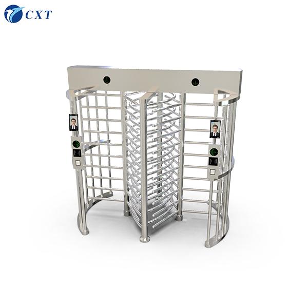 304 Stainless Steel Full Height Turnstile with Anti-Trailing and Bi-directional Pass for Secure Access Control