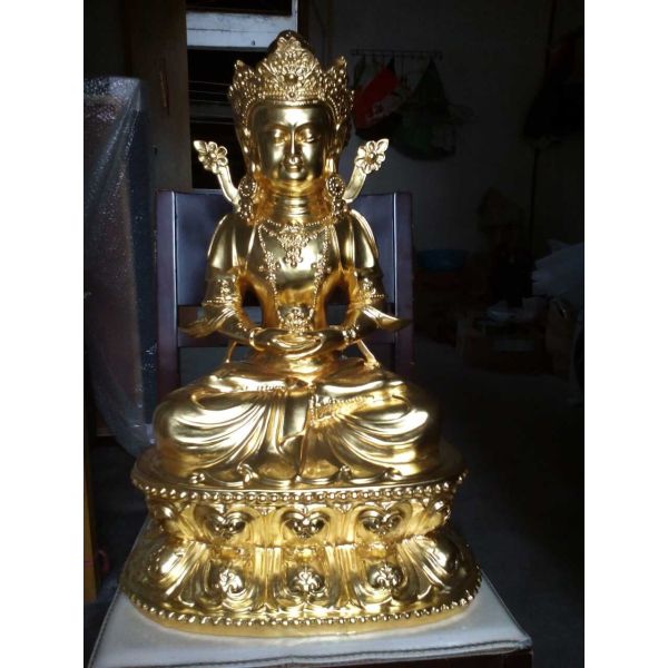 Cast Copper Famous Portrait Sculpture Religious Female Buddha Statue