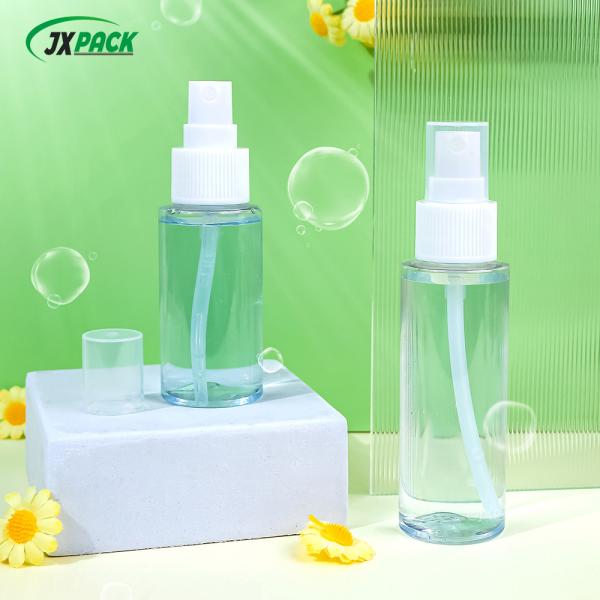 60ML 100ML 120ML PET Plastic Pump Spray Bottles Round Shape Eco Friendly Recyclable