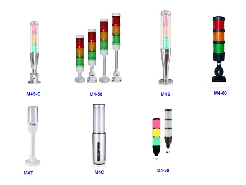 ONN-M4 Signal Light Tower LED Warning Lights For Machines 220V 12V 24V LED Signal Tower Light