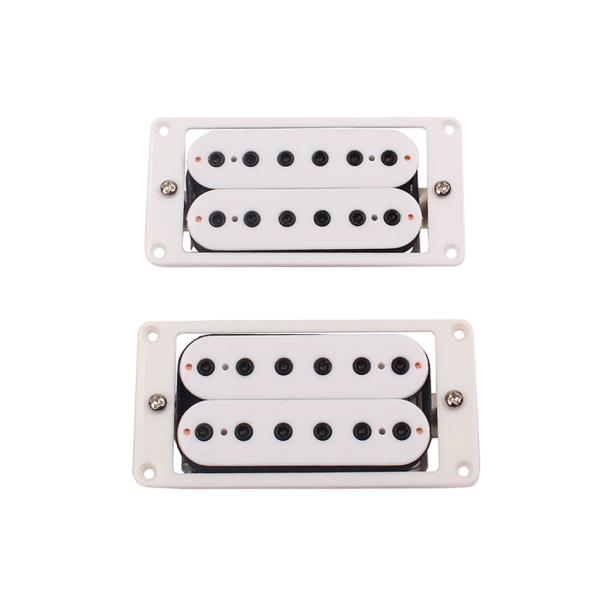 Powerful Alnico Magnet Pickup Set Dual Coil 6~7KΩ/Neck 7~8KΩ/Bridge DC Resistance