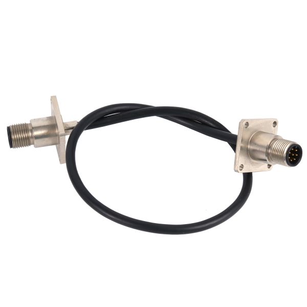 8 Pin Black Customized Industrial Wire Harness Communication Anti Interference Metallic Shield