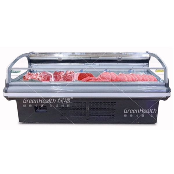 Холодильника мяса длины тип изготовленного на заказ замороженного верхний открытый со светом СИД