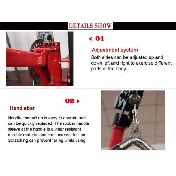 Multi Station Commercial Gym Fitness Equipment Free Motion Dual Cable Cross Machine