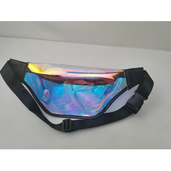 Transparent PVC Bum Bag Fashion Reflective Waist Bags Holographic Laser Fanny Pack