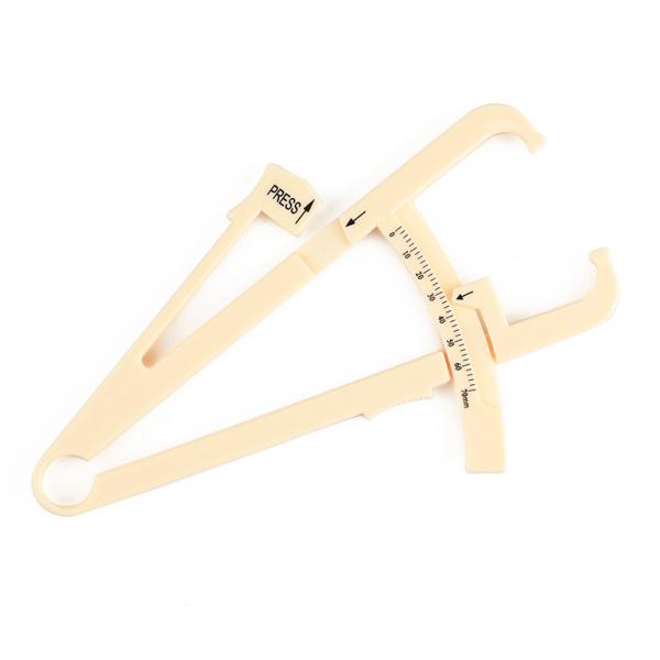 Calculadora pessoal métrica do corpo do compasso de calibre da gordura corporal para a medição da aptidão da dobra da pele do peso