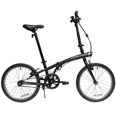 Bicicleta dobrável para adultos uso diário fácil de transportar pedal dobrável de 7 velocidades
