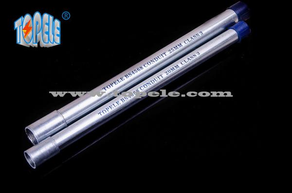 20 mm GI tubo de aço galvanizado BS4568 conduto