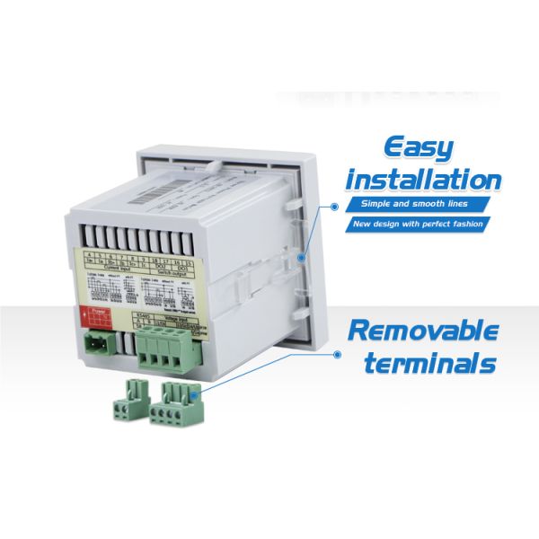 Three Phase Three Wire/Four Wire LED display digital panel meter generator Voltage Meter 80*80