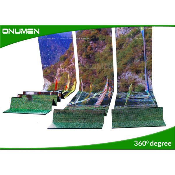 Light Duty Foldable LED Stage Curtain Screen Flexible Video Wall Displays 10mm