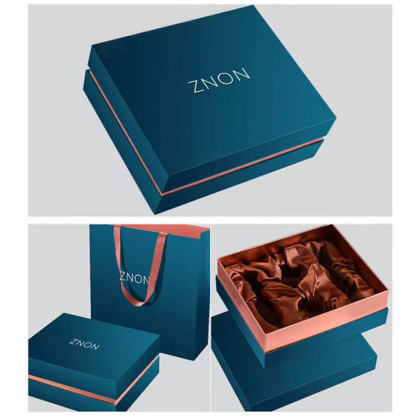 Конфигурированная роскошная магнитная подарочная коробка упаковка складная персонализированный логотип жесткий картон одежда подарочная коробка упаковки