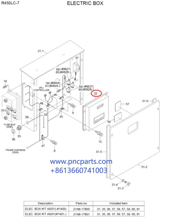 Регулятор 21NB-33000 R500-7 MCU C.P.U. R450-7 на Hyundai экскаватор Crawler 7 серий