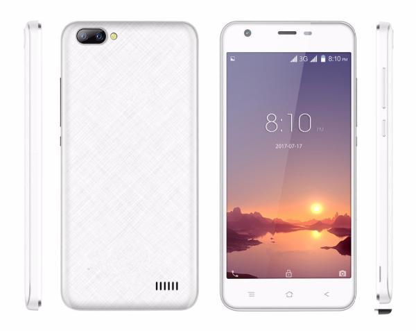 Smartphone Android 7.0 MTK6580 Quad core 5.0inch IPS HD Mobile phone 1GB+8GB Dual Rear Camera GPS 3G cell phone factory