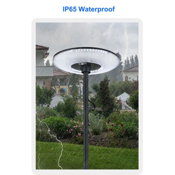 800W Garden Solar LED Light UFO IP65 Waterproof Solar Street UFO Garden Light