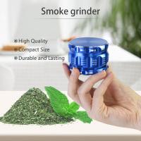 Parties en aluminium CNC personnalisées Tabak Spices Herb Grinder Anodisation bleue