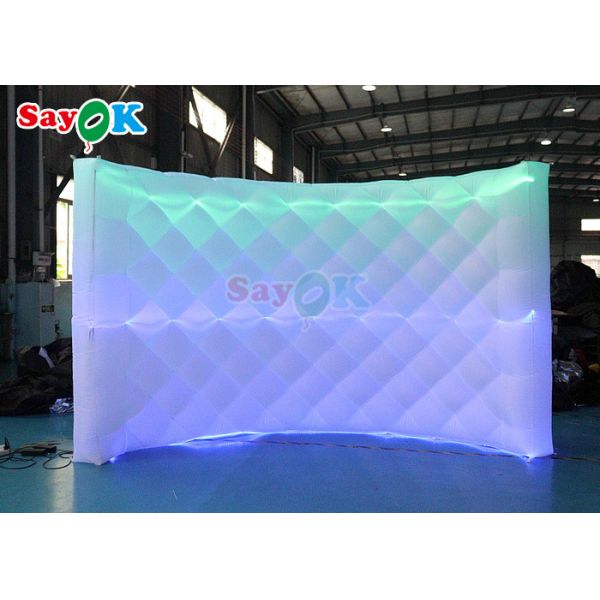 360 Надувные фотобуты Оборудование фоновая стена подсветка с изменением света изогнутый надувные фотобуты стена