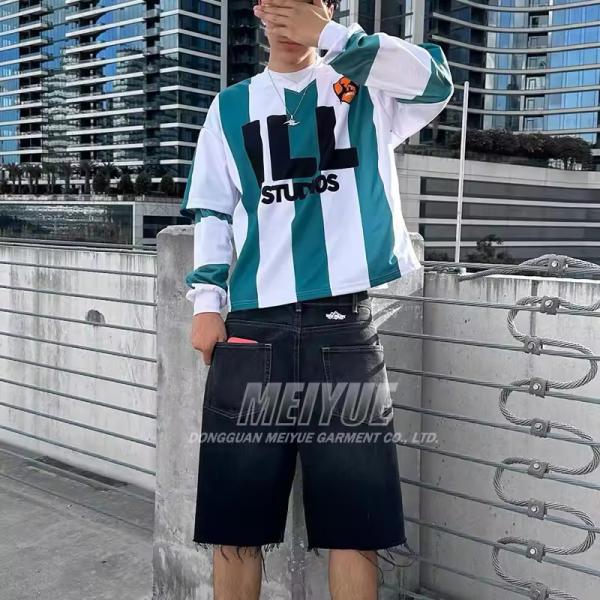 Jersey de fútbol de poliéster personalizado Jersey de doble capa Tamisa Camiseta de gran tamaño Camiseta Boxy Fit Soccer Jersey Polo camiseta