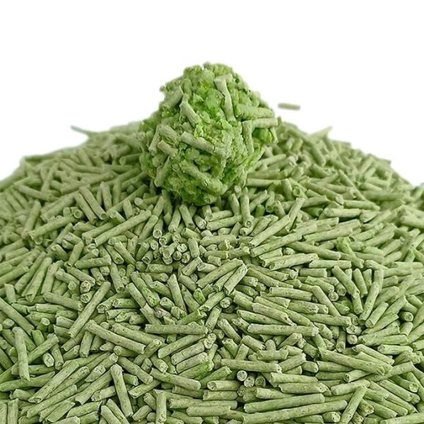 Wholesale Price High Quality Green Tea Scent Efficient Odor Control Clumping Cat Litter 1.5kg/2kg/2.5kg/3kg Eco-Friendly Strip-Shaped Dust Free Pet Litter Sand Accepted OEM/ODM