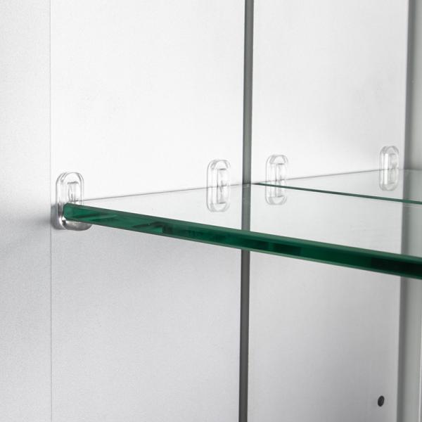 Armoire de médecine à LED moderne montée sur le mur avec haut-parleur et miroir éclairé