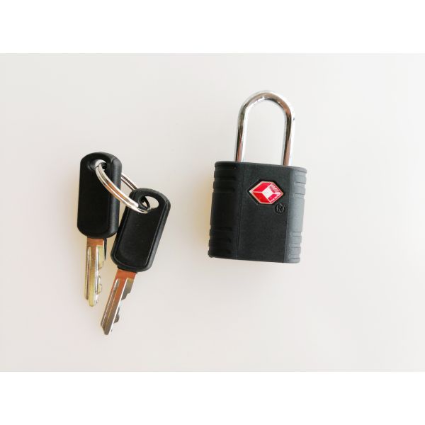 25.7g Black TSA Number Lock PC Plastic Housing Number Combination Lock