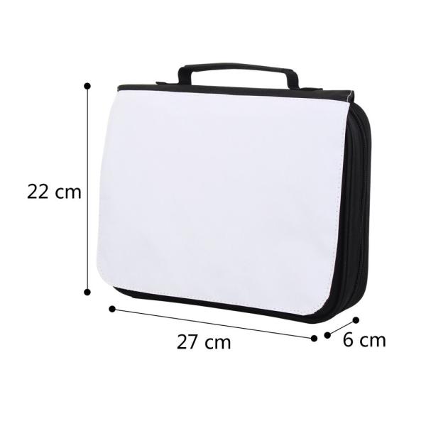 Sac de rangement horizontal 600D polyester sac biblique sublimation porte-documents portable pour les photos impression bricolage
