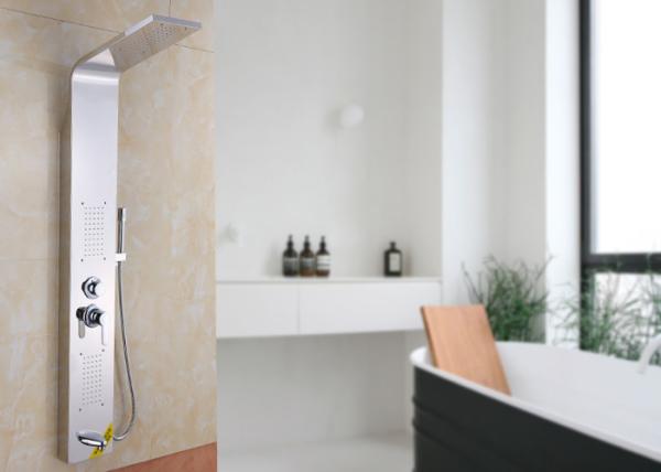 ROVATE 4 Way Water Outlet Wall Mount Shower Panel Home Furniture L Shape
