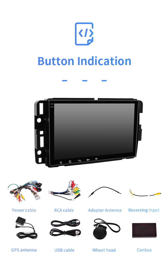 Игрок мультимедиа системы навигации 8inch GPS андроида автомобиля GMC автоматический